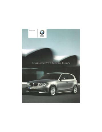 2005 BMW 1 SERIE INSTRUCTIEBOEKJE DEENS