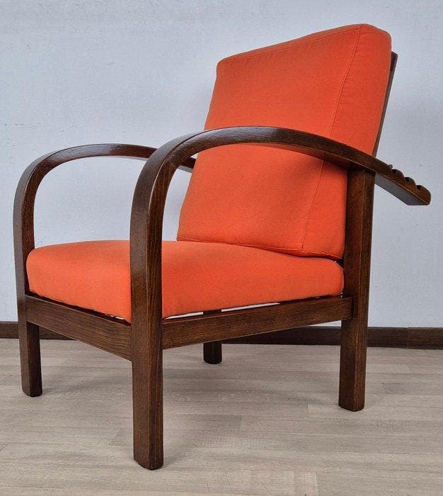 Poltrona Art Déco ( Vienna ) Reclinabile 1920 - Fauteuil -, Antiek en Kunst, Kunst | Designobjecten