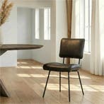 Leren eetkamerstoel Solid, Huis en Inrichting, Stoelen, Ophalen of Verzenden, Nieuw, Leer