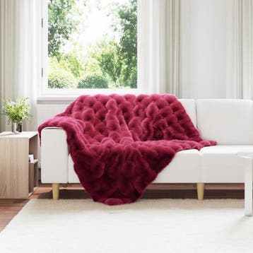 vidaXL Antislip deken van imitatie konijnenbont Olite 4 st, Huis en Inrichting, Verzenden, Nieuw