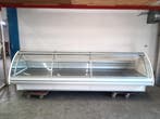 Smeva Koeltoonbank B356 x D129 x H115 cm - gebogen glas, Nieuw