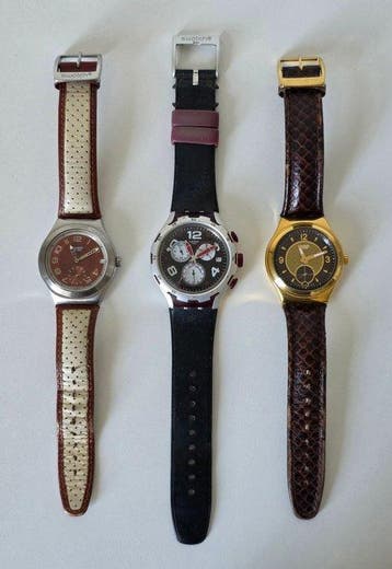 3 x Swatch Irony - big Full grip - X-Lite Red wheel - Petite