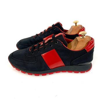 Prada Sneaker Runner Black/Red 4E 2718 UK 6 - Sneakers -