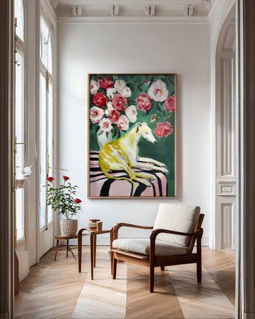 E. García - Galgo y rosas XL