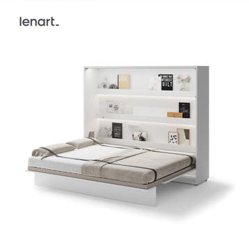 Lenart Bed Concept Horizontaal Opklapbed 160x200 - Hoogglans, Nieuw