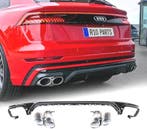 Diffuseur Pour Audi Q8 19-23 Look Sq8 Noir + Embouts D´échap, Auto-onderdelen, Verzenden, Nieuw