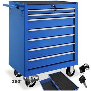 Gereedschapswagen met 7 lades - blauw, Verzenden, Nieuw