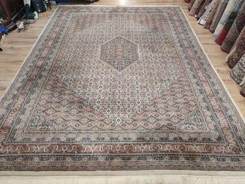 Bidjar - Tapis - 3.95 m - 3 m - Motif royal Herati pur !