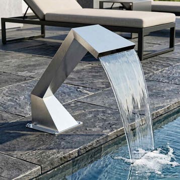 vidaXL Pool Waterval Roestvrij staal 63,5 x 29 x 51 cm, Verzenden