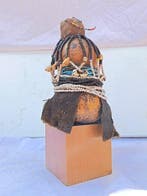 Vaas - kalebas, glasparel, Textiel, Schelp - Prachtige