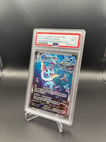 Pokémon - 1 Graded card - Vaporeon VMAX 182 Promo card,