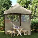 vidaXL Partytent Taupe 200 x 200 x 306 cm Oxford Stof, Verzenden, Nieuw