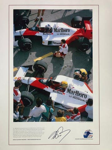 Mclaren - Alain Prost, Ayrton Senna - 1988 - Gravure, Collections
