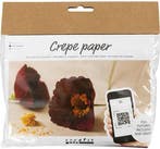 DIYkit Pakket Hobbyset Crêpepapier Klaprozen, Nieuw
