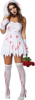 2dekans | Dressforfun Sexy griezelbruid XXL -, Ophalen of Verzenden