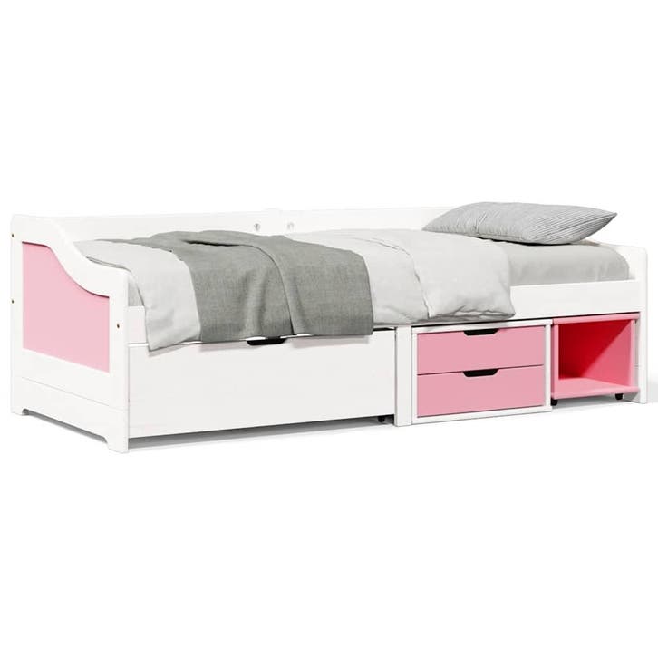 vidaXL Slaapbank met 3 lades zonder matras IRUN 90x200 cm, Huis en Inrichting, Slaapkamer | Bedden, Nieuw, Verzenden