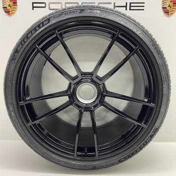 Porsche 992 GTS ORIGINELE 20/21 zwart zijdeglans winterset, Auto-onderdelen, Ophalen, Gebruikt, Banden en Velgen, 305 mm