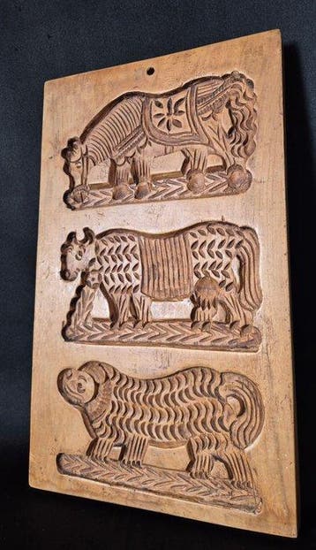 Speculaas - Plank - Pear - Koekplank 19e eeuw
