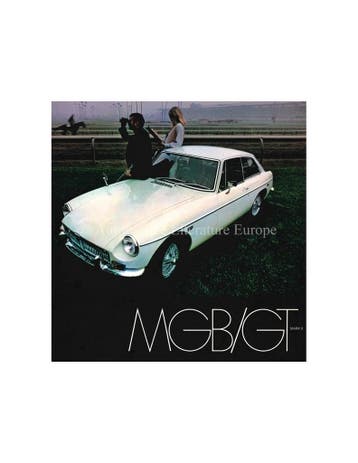 1969 MG MGB GT BROCHURE ENGELS, Ophalen of Verzenden