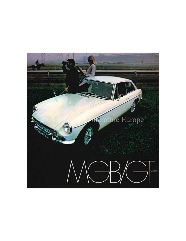 1969 MG MGB GT BROCHURE ENGELS, Livres, Autos | Brochures & Magazines, Enlèvement ou Envoi