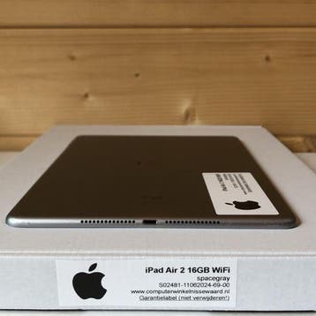 Apple iPad air 2 (model 2013) zwart WiFi (4G) + garantie, Computers en Software, Ophalen of Verzenden, Nieuw