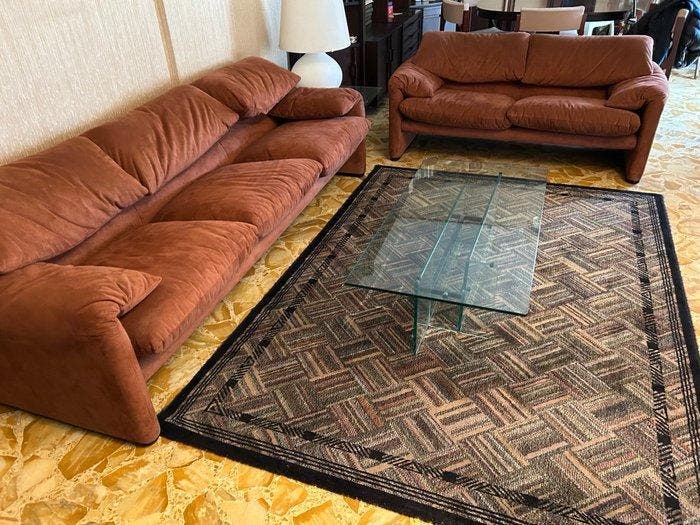 Cassina - Vico Magistretti - Sofa (2) - Maralunga -, Antiek en Kunst, Kunst | Designobjecten