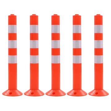 vidaXL Verkeerspalen 75 cm kunststof 5 st, Verzenden, Nieuw