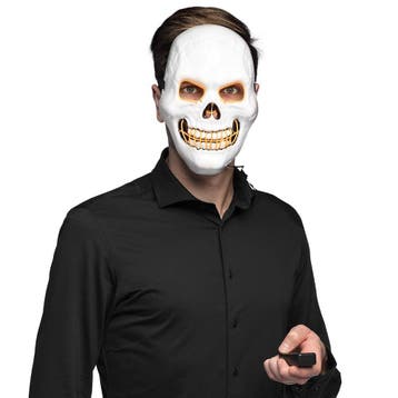 Halloween Led-Masker Killer Skull, Verzenden