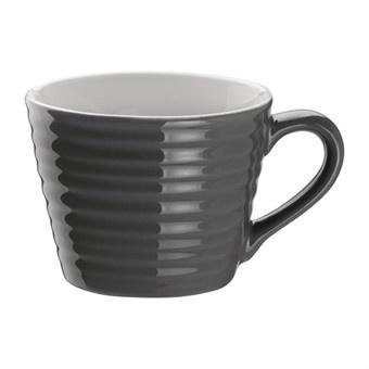 Mokken | CAFÉ | Keramiek | Grijs | 23cl | 6 Stuks |, Verzenden