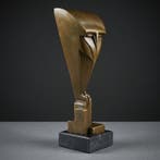 Statue, Uil 28.5 cm - 28.5 cm - Bronze, Marbre, Antiquités & Art
