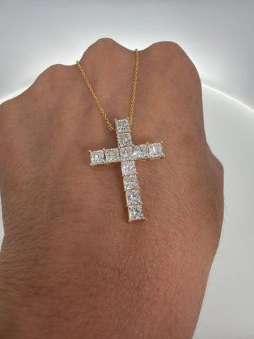 Halsketting - 14 karaat Geel goud - 3.01ct. tw. Diamant, Nieuw