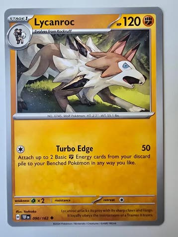 LYCANROC (TEMPORAL FORCES 090/162) (TRADING CARD)