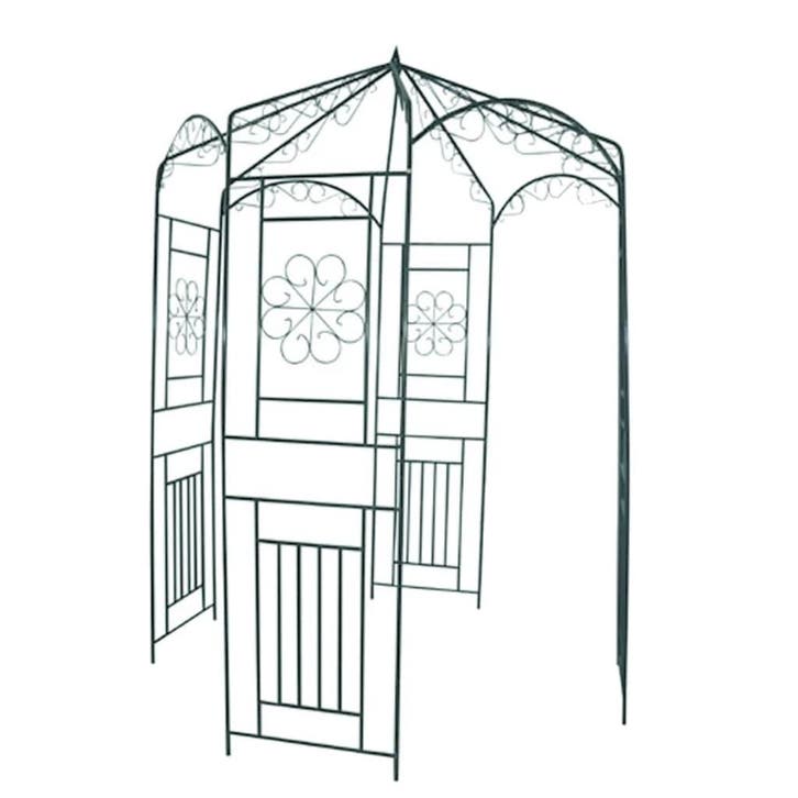 vidaXL Tuinboog 250 cm donkergroen, Jardin & Terrasse, Poteaux, Poutres & Planches, Envoi