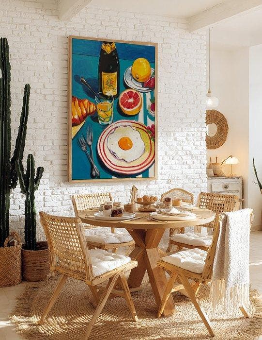 E. García - Desayuno XL (reserve), Antiek en Kunst, Kunst | Schilderijen | Modern