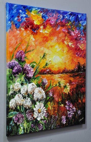 Olga Nowak (1956) - Sunset, Antiek en Kunst