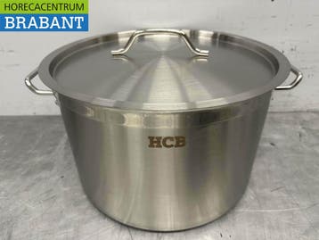 HCB RVS Soeppan Kookpan Pan Inductie 40 x 26 cm 32 liter, Ophalen of Verzenden