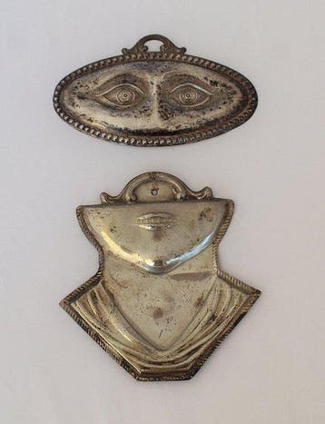 Objets religieux et spirituels - Métal, Plaqué(e) argent -