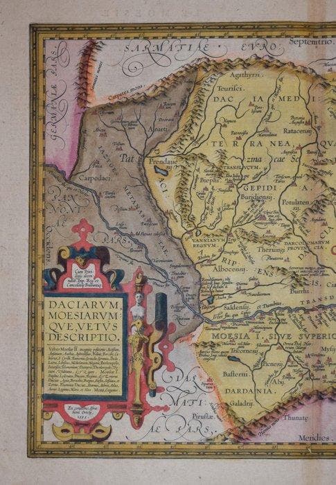 Bulgarije - Bulgarije en Roemenië; Abraham Ortelius -, Boeken, Atlassen en Landkaarten