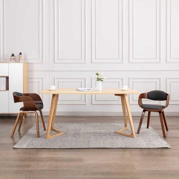 Eetstoelen grijs set 2 | -47% Retour deal | Snel zijn!, Overige materialen, Twee, Verzenden, Zo goed als nieuw
