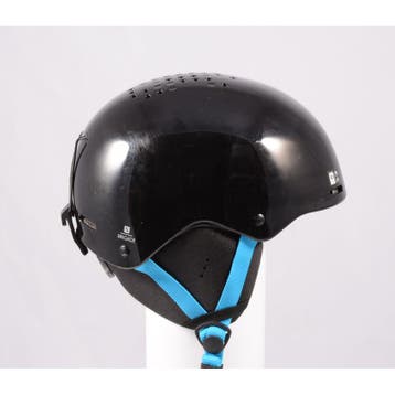 49 50 51 52 53 skihelm/snowboardhelm SALOMON BRIGADE, Black/, Verzenden, Gebruikt, Salomon