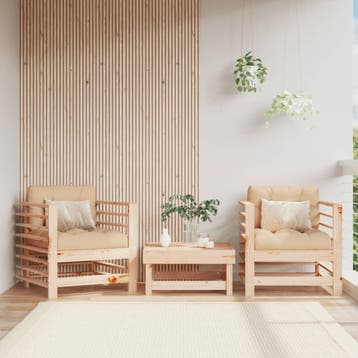 vidaXL Tuinstoelen 2 st massief grenenhout, Tuin en Terras, Tuinsets en Loungesets, Verzenden, Nieuw