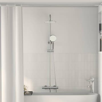 vidaXL Thermostatische Douche Systeem Set Chroom Roestvrij, Verzenden, Nieuw