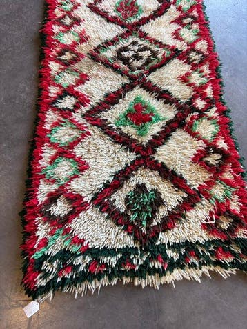 Vintage Moroccan Berber Rug – Handmade Wool Tribal Carpet –, Huis en Inrichting, Nieuw