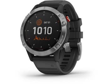 Garmin fnix 6 Solar - Smartwatch - Zonne-energie - Zilver, Handtassen en Accessoires, Smartwatches, Verzenden, Zo goed als nieuw