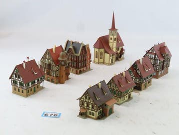 Vollmer N - o.a. 47736/47772/19468 - Bâtiments pour trains, Hobby & Loisirs créatifs, Trains miniatures | Échelle N