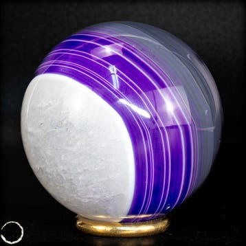 Zeldzame artistieke roze agaat Sphere, Brazilië- 264.42 g