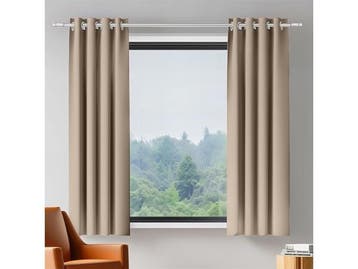Veiling - ORINOVA Beige Verduisterende Gordijne (140x183 cm), Nieuw