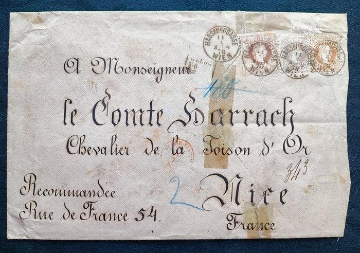Oostenrijk 1878/1878 - Omslag voor Chevalier de la Toison /, Timbres & Monnaies, Timbres | Europe | Autriche