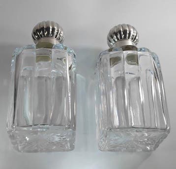 Richard Hodd & Son - Parfumfles (2) - .925 zilver