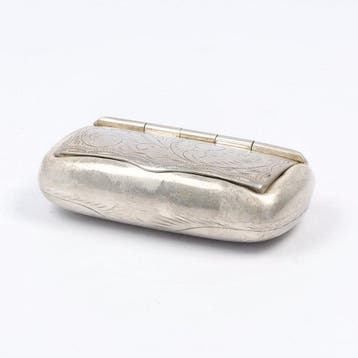 Boîte de tabac à priser - Argent 925